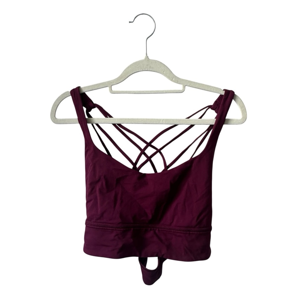 Lululemon Sports Bra Maroon Women’s Size 10 Excellent Used Condition EUC
